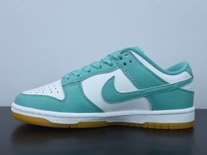 Nike Dunk Low White Turquoise (W) side view