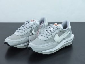Sacai Waffle SFFragment Grey close-up detail