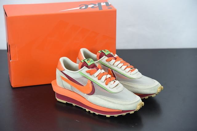 279371632024995_8-1 Sacai Waffle Kiss Of Death Net Orange side view