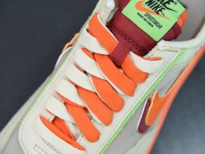 Sacai Waffle Kiss Of Death Net Orange close-up detail