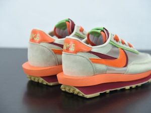 Sacai Waffle Kiss Of Death Net Orange close-up detail