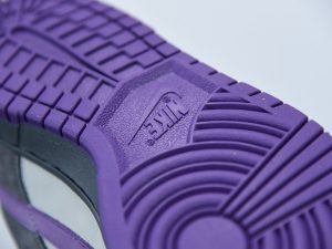 Nike Dunk SB Low Purple Pigeon close-up detail