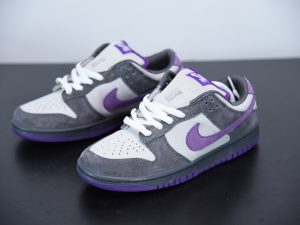 Nike Dunk SB Low Purple Pigeon close-up detail