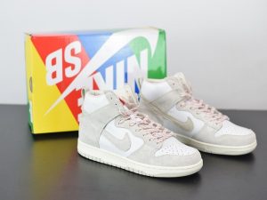 Nike SB Dunk High Pro Grey white detail view
