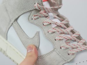 Nike SB Dunk High Pro Grey white side view