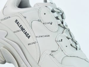 Balenciaga All Over Logo Triple S Grey outfit style