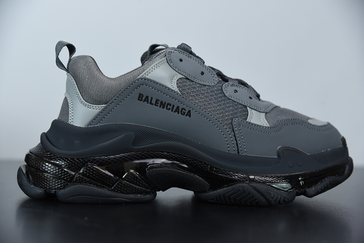 0c13cfd1 Balenciaga Triple S Black Ash detail view