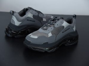Balenciaga Triple S Black Ash detail view
