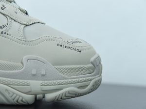 Balenciaga All Over Logo Triple S Grey front view