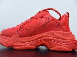 Balenciaga Triple S Allover Logo Red outfit style