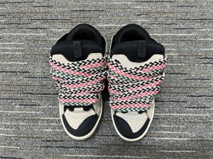 Lanvin Curb Sneaker Sail Turquoise Purple outfit style