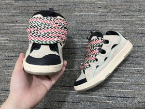 Lanvin Curb Sneaker Sail Turquoise Purple detail view