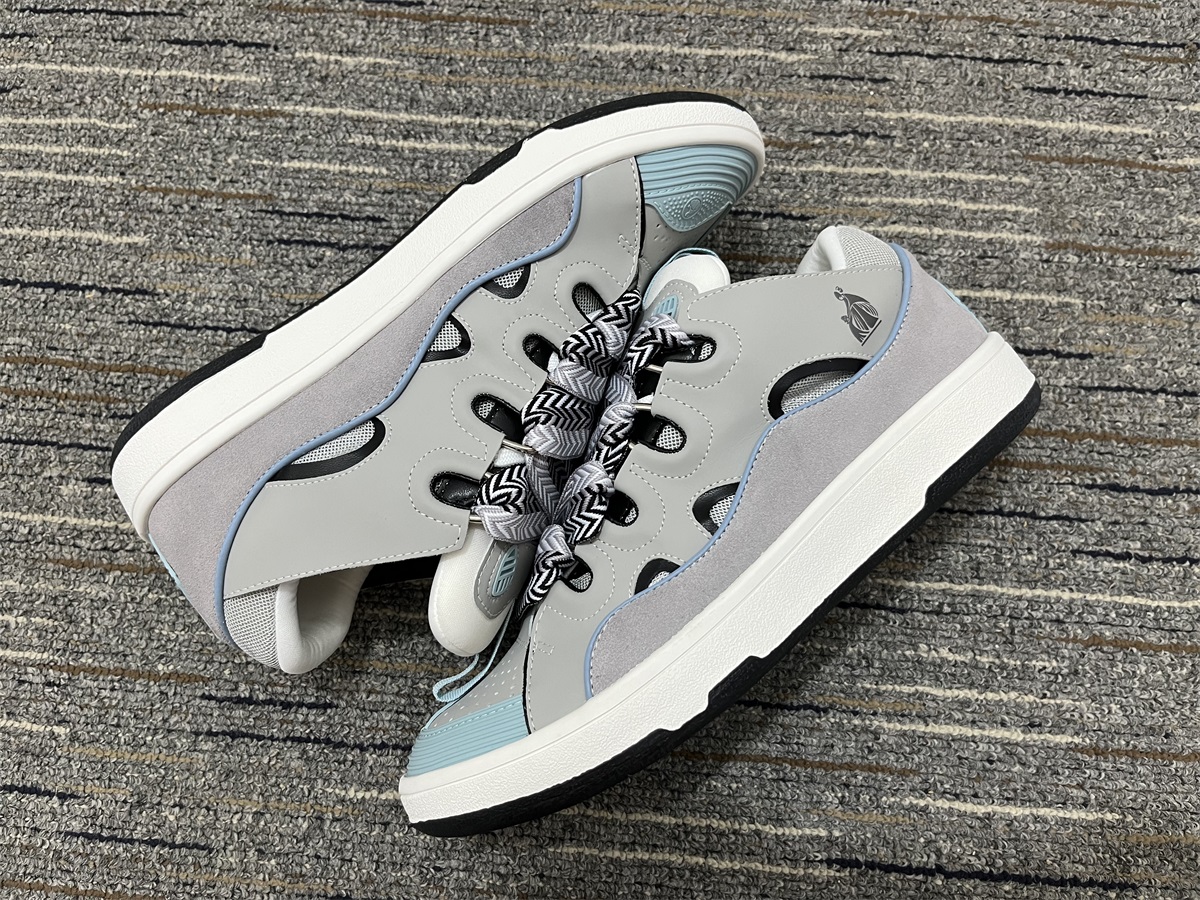 e2af1bf9 Lanvin Leather Curb Grey Light Blue outfit style