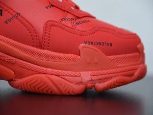 Balenciaga Triple S Allover Logo Red outfit style