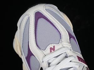 New Balance 9060 White Grey Purple Silver side view