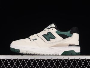 New Balance 550 Shoes White Pine Green Black outfit style