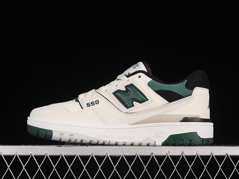 a0d1711e New Balance 550 Shoes White Pine Green Black outfit style