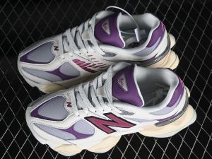 New Balance 9060 White Grey Purple Silver front view