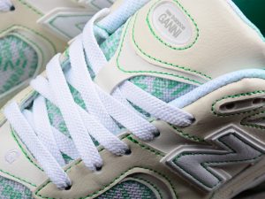 New Balance 2002R Turtledove Island Green close-up detail