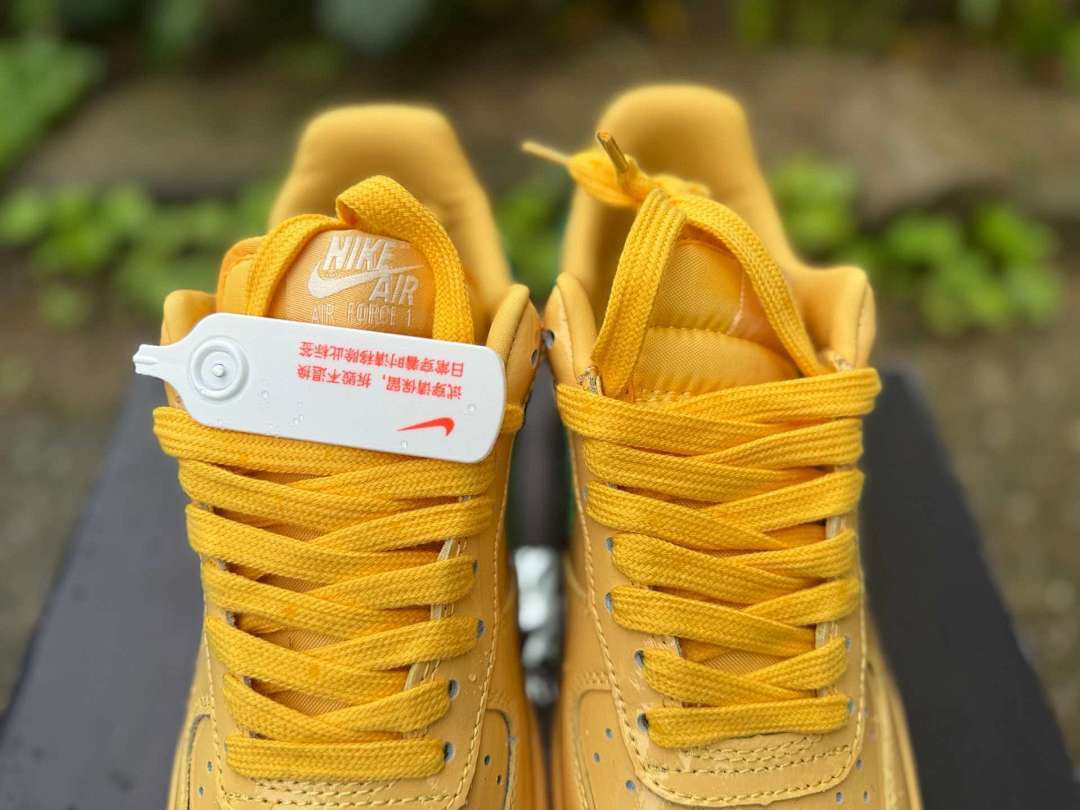 af1_topaz_4 Nike Air Force 1 Low QS 'Topaz Gold' close-up detail