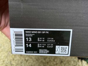 Nike Mind 001 SlideFragment Black front view