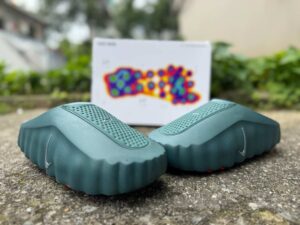 Nike Mind 001 Slide Mineral Slate detail view