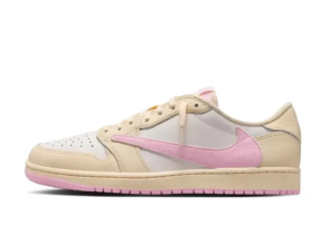 Jordan 1 Retro Low OG SP Travis Scott Shy Pink IQ7604-100